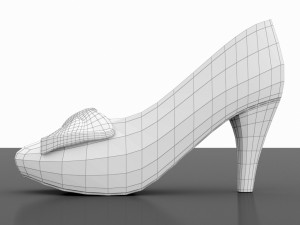 cinderella shoes Model 3D