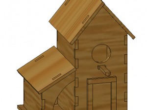 home for bird Modello 3D