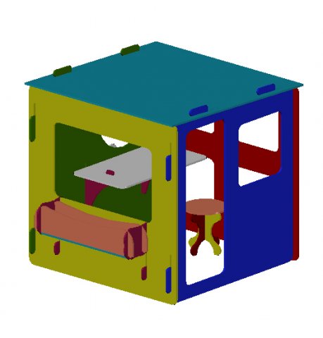 playhouse Modelo 3D .c4d .max .obj .3ds .fbx .stl .blend 