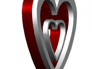 the heart of plywood luminous 3D Model