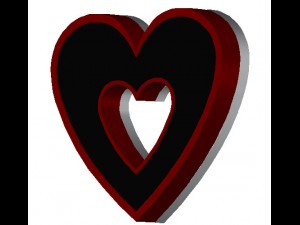 the heart of plywood luminous 3D 模型