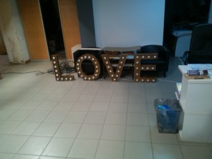 letters for photo shoots with lighting Modèle 3D