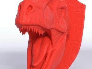 alossaur wall trophy 3D Print Model