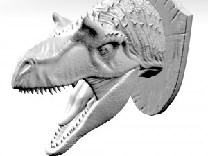 alossaur wall trophy 3D प्रिंट मॉडल