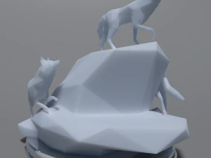 wilki o niskiej zawartości poli Model do druku 3D