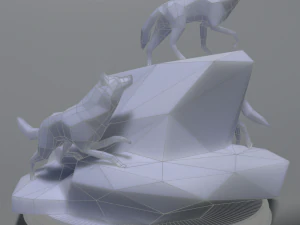 wilki o niskiej zawartości poli Model do druku 3D
