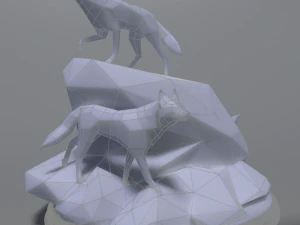 wilki o niskiej zawartości poli Model do druku 3D