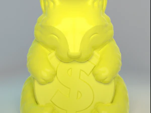 sevimli şanslı kedi 3D Baskı Modeli