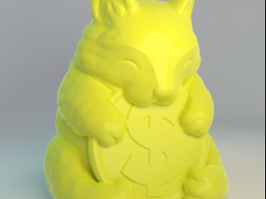 cute lucky cat Model Cetak 3D