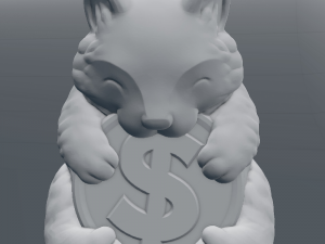 cute lucky cat Model Cetak 3D