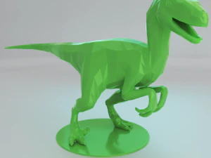 low poly raptors pack 3D Print Model