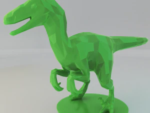 low poly raptors pack 3D Print Model