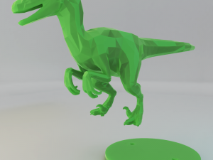 low poly raptors pack 3D प्रिंट मॉडल