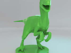 low poly raptors pack 3D प्रिंट मॉडल