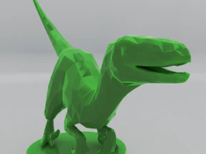 low poly raptors pack 3D Print Model