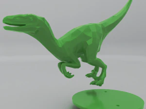 low poly raptors pack 3D Print Model