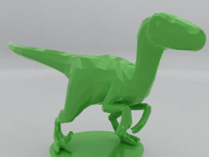 low poly raptors pack 3D Print Model