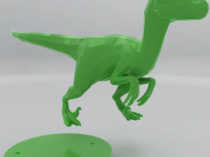 low poly raptors pack 3D Print Model