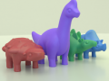 cute dinosaurs 3Dプリントモデル