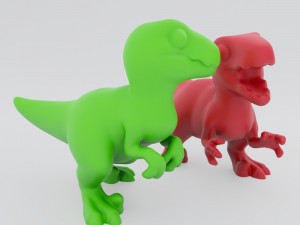 cute carnivores 3D Print Model