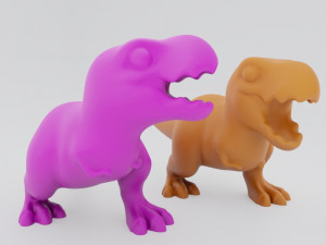 cute carnivores 3D Print Model