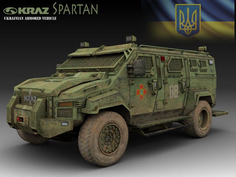kraz spartan 3D Model .c4d .max .obj .3ds .fbx .stl .blend 