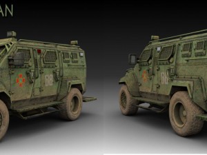 kraz spartan Model 3D