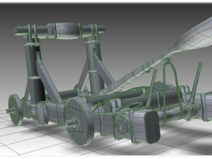 roman catapult 3D Model