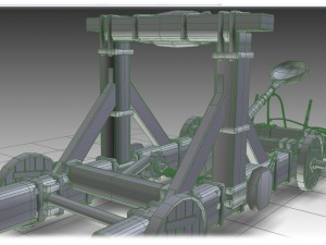 roman catapult 3D Model