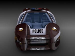 police hovercar 3D Model