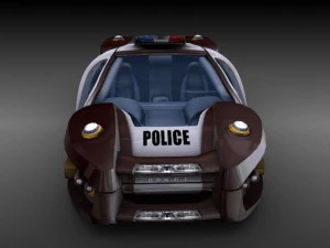 पुलिस होवरकार 3D मॉडल