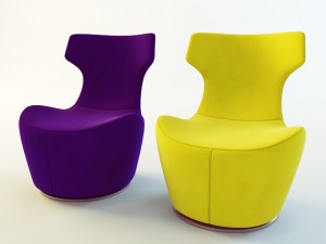 armchair piccola papilio bb italia Modèle 3D