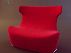 sofa love papilio bb italia Modèle 3D