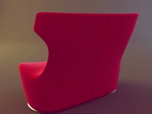 sofa love papilio bb italia 3D Model