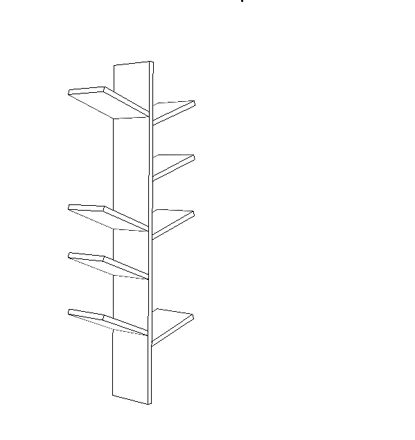 book shelf 3D Model .c4d .max .obj .3ds .fbx .stl .blend 