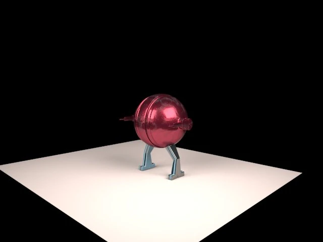 military robot 3D Model .c4d .max .obj .3ds .fbx .stl .blend