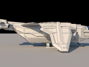 transport ship k01 Modèle 3D