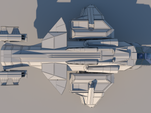 transport ship k01 Modèle 3D