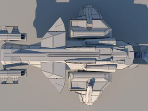 transport ship k01 3D Model