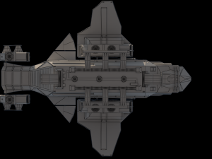 transport ship k01 Modèle 3D