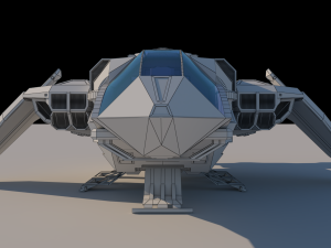 transport ship k01 Modèle 3D