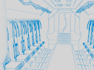 transport ship k01 Modèle 3D