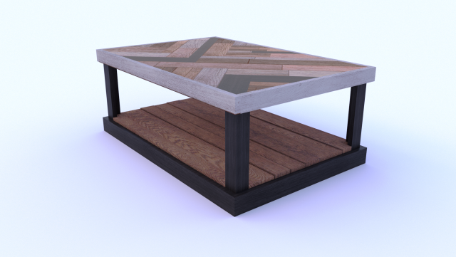 wood table Modello 3D .c4d .max .obj .3ds .fbx .stl .blend 