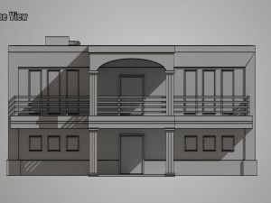 low poly building 3D मॉडल