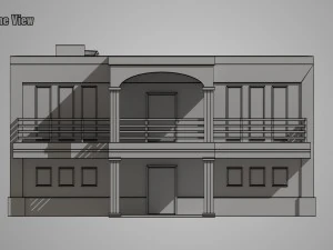low poly building 3D Model