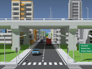 SimplePoly Urban - Low Poly Assets 3D Model