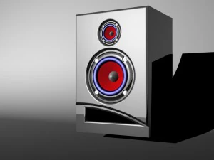 音响系统 3D 模型