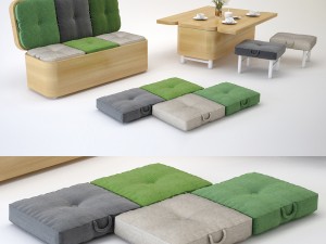 convertible sofa Modèle 3D