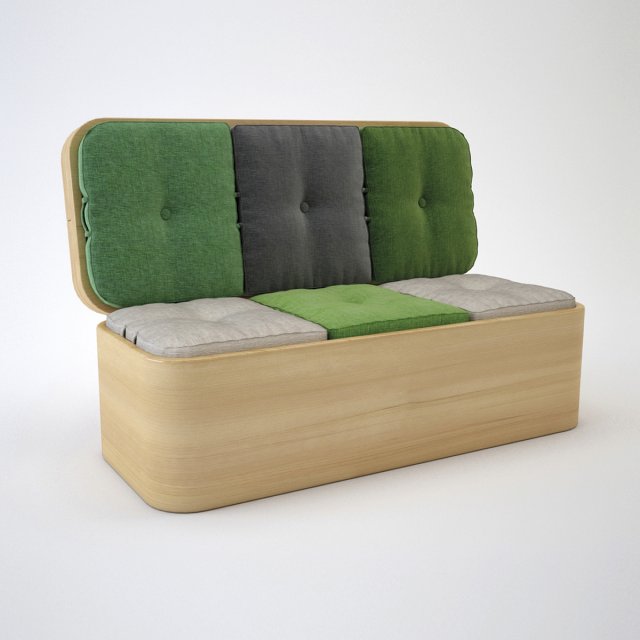 convertible sofa Modèle 3D .c4d .max .obj .3ds .fbx .stl .blend 