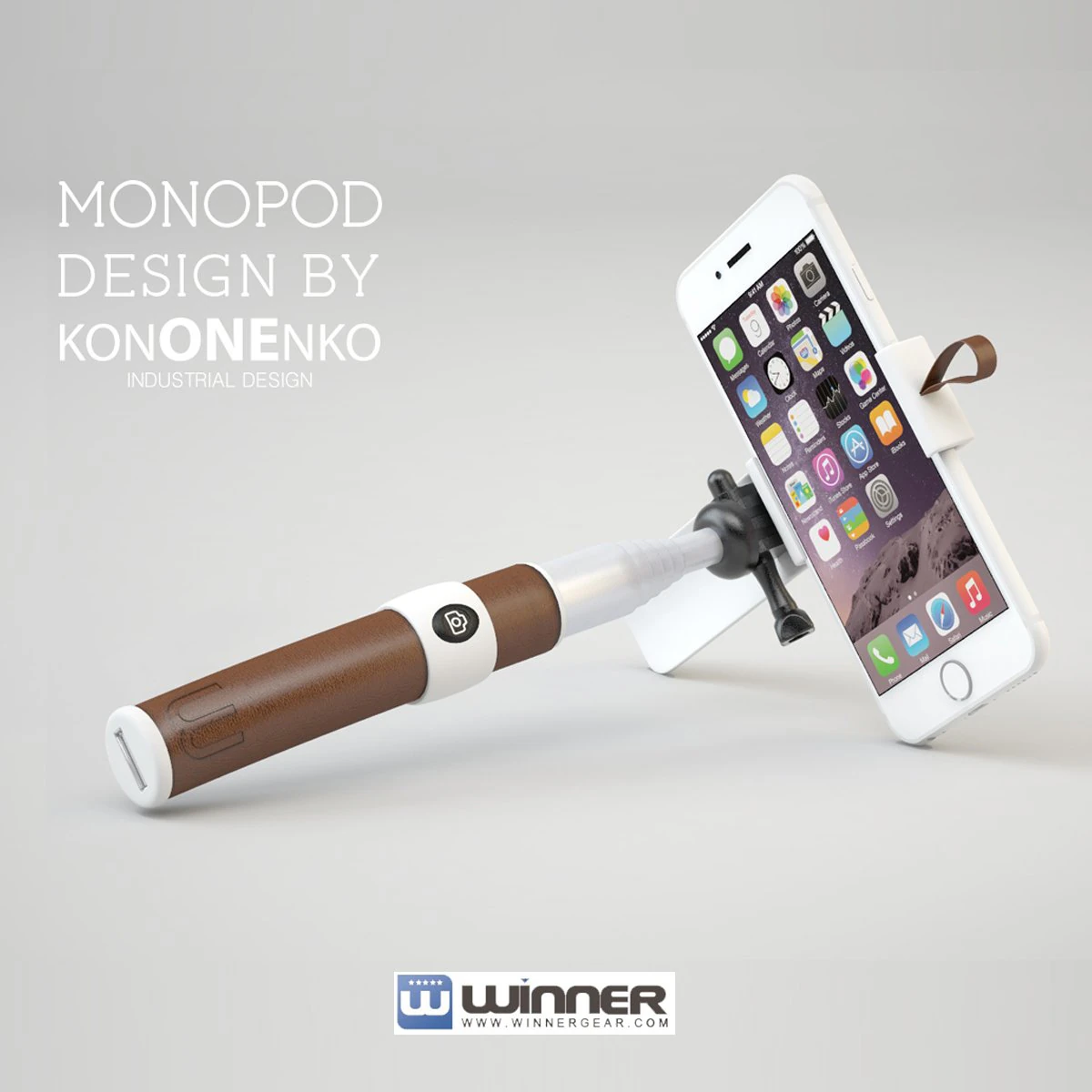 selfie stick monopod 3D Model .c4d .max .obj .3ds .fbx .stl .blend 